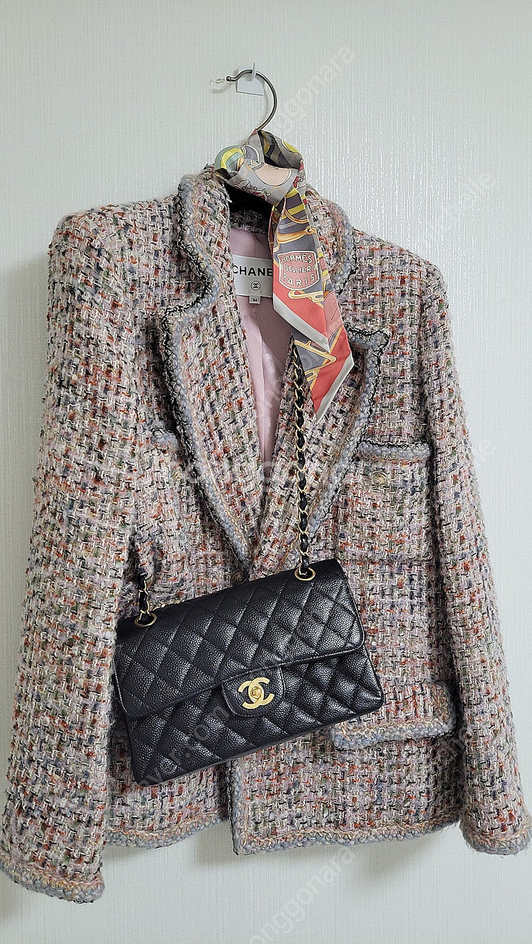 빈티지 샤넬 트위드 자켓--1